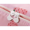 thumbnail image 3 of NTBED Strawberry Bow Printed Zipper Bedding Sets Twin for Kids Girls Lightweight Microfiber Butterfly Comforter Set with Fitted Sheet Pillow Covers,Pink, 3 of 8
