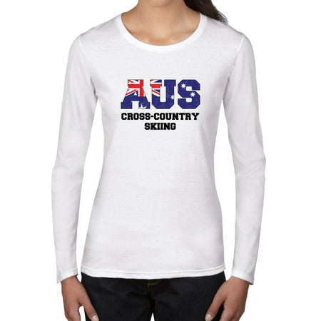 Cross Country Skiing Skating Australia Cross Country Skiing - Winter Olympic - Korea Women's Long Sleeve T-Shirt ()