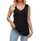 thumbnail image 2 of Camisetas Sin Mangas de Verano para Mujer, Camisetas Sin Mangas, Cuello en V, Ropa Informal Holgada, Conjuntos. Negro S, 2 of 10