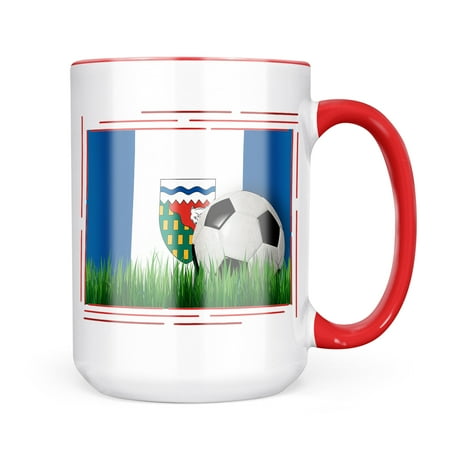 

Neonblond Soccer Team Flag Northwest Territories region Canada Mug gift for Coffee Tea lovers