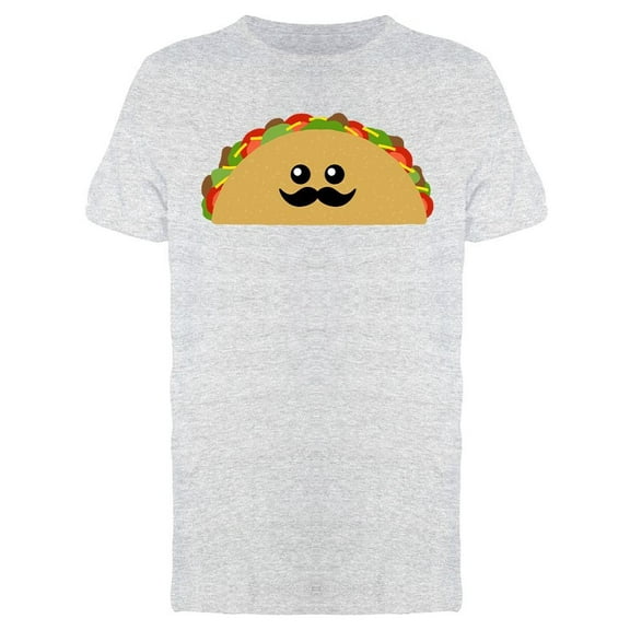 Cute Taco With Moustache T-Shirt Men -Image by Shutterstock, Male Small