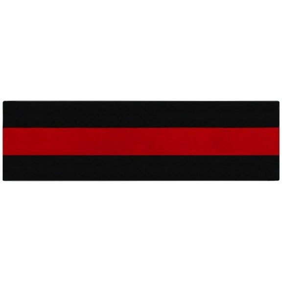 Hero's Pride Thin Line Awareness Pin with Clutch Back, 2-1/2" x 3/4", Red Line