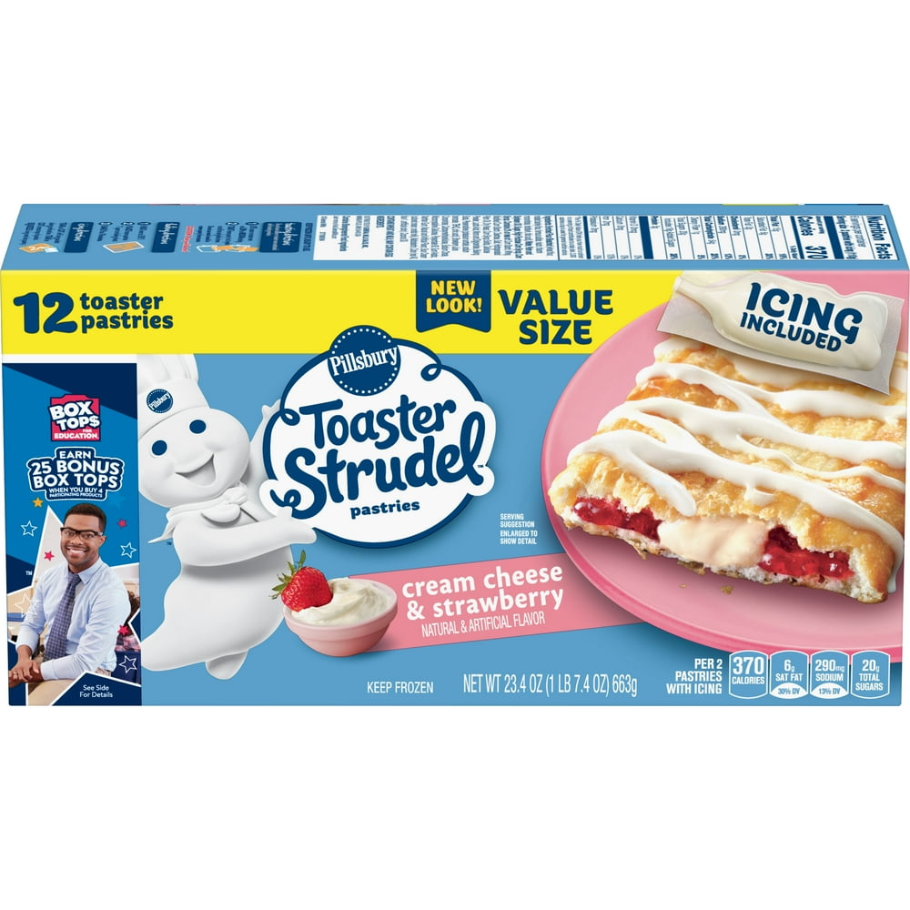 Pillsbury Toaster Strudel Cream Cheese & Strawberry 12 Ct 23.4 oz