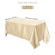 thumbnail image 2 of Mantel TURSTIN Champagne Satinado 259 x 147 cm para eventos, 2 of 7