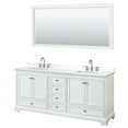 thumbnail image 2 of Wyndham Collection Wcs202080d-Qtz-Us3m70 Deborah 80" Free Standing Double Basin Vanity Set, 2 of 6