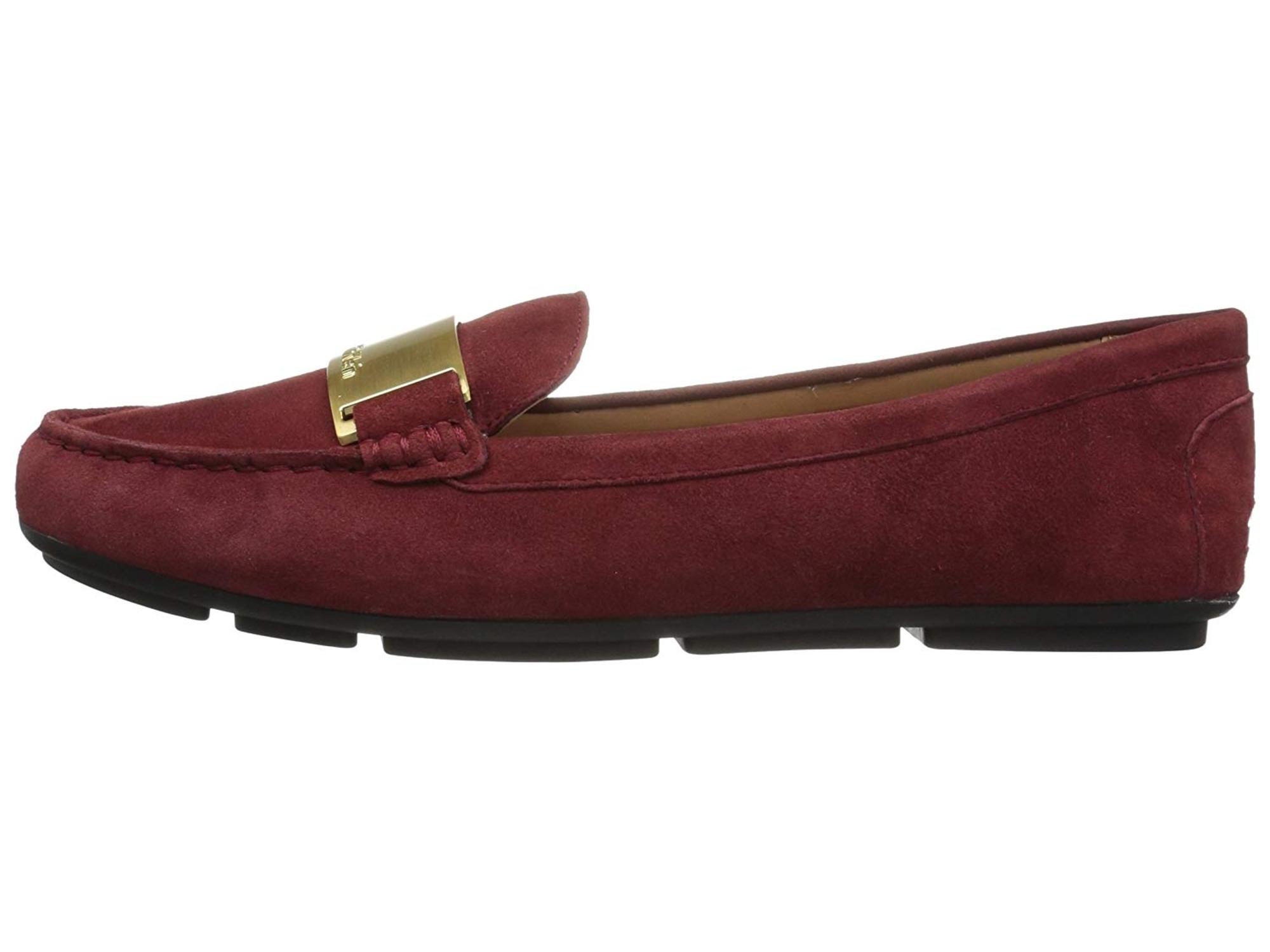 calvin klein suede loafers womens