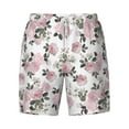 thumbnail image 4 of Lsque Mens Swim Trunks Rose Flowers Pattern - Bathing Suit Compression Liner - Beach Swim Shorts Swimwear - (S-3XL) - Stretch Quick Dry -X-Large, 4 of 9