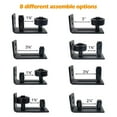 thumbnail image 3 of 12" Sliding Barn Door Handle Pull And Flush Hardware Set With Barn Door Floor Guide, Rustic Black (2 Set) ,Easy to Carry, 3 of 6
