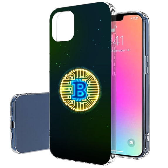 TalkingCase Slim Case for Apple iPhone 13 Pro, Slim Thin Gel Tpu Cover, Bitcoin Crypto 11 Print, Light Weight, Flexible, Soft, Anti-Scratch, Printed in USA