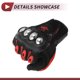 thumbnail image 5 of 1 Pair Motorcycle Winter Warm Touchscreen Driving Gloves M Black Red Polar Fleece, 5 of 6
