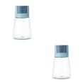 thumbnail image 3 of Inteprter Dispensador de sal Tipo de prensa Condimento Ding Hotel Restaurante Cocina Barbacoa Especias Reutilizable Tarro Lata Contenedor Azul 2piezas Inteprter CBP485777, 3 of 6