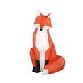 thumbnail image 1 of Methold 3D PaperCraft modelo DIY lindo y único respetuoso del medio ambiente y duradero Papercraft dibujos animados 3D cartón Animal cartulina Zorro agachado, 1 of 6