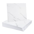 thumbnail image 1 of Uxcell 20Pcs Azulejos de Mármol Autoadhesivos, Paneles de Pared Impermeables para Salpicadero, Azulejos de Ducha Autoadhesivos de 11.81"x11.81" para Baño, Diseño Elegante en Blanco, 1 of 7