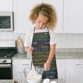 thumbnail image 4 of Math Equations Periodic Table Black Pattern Kids Aprons for Girls and Boys,Adjustable Neck Strap Toddler Aprons for Kids Cooking Baking, 4 of 6