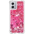thumbnail image 2 of Case for Motorola Moto G 5G 2023 Case Glitter Cute Luxury Love Liquid Quicksand Clear Soft TPU Girls Women Stylish Bumper Shockproof Protective Cover for Moto G 5G 2023 Rose YB, 2 of 14
