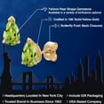 thumbnail image 3 of Gem Stone King 10K Yellow Gold Green Peridot Stud Earrings for Women | 1.37 Cttw | Gemstone August Birthstone | Pear Shape 7X5MM, 3 of 7
