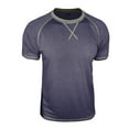 thumbnail image 4 of NinXxx Men's Crew Neck Short Sleeve Soft Breathable Everyday Comfort Tee Dark Blue XXL Dark Blue XXL, 4 of 7