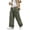 AC04_Army Green, variant on Boys Uniform Cargo Pants Kids Cotton Straight Baggy Pants Drawstring Casual Trouser with Pocket Beige 150