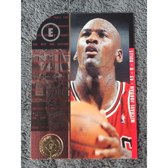Collectible 1995 Upper Deck SP Championship Michael Jordan #4 Die Cut Chicago Bulls Basketball Card Chicago Bulls NBA Basketball Trading Card