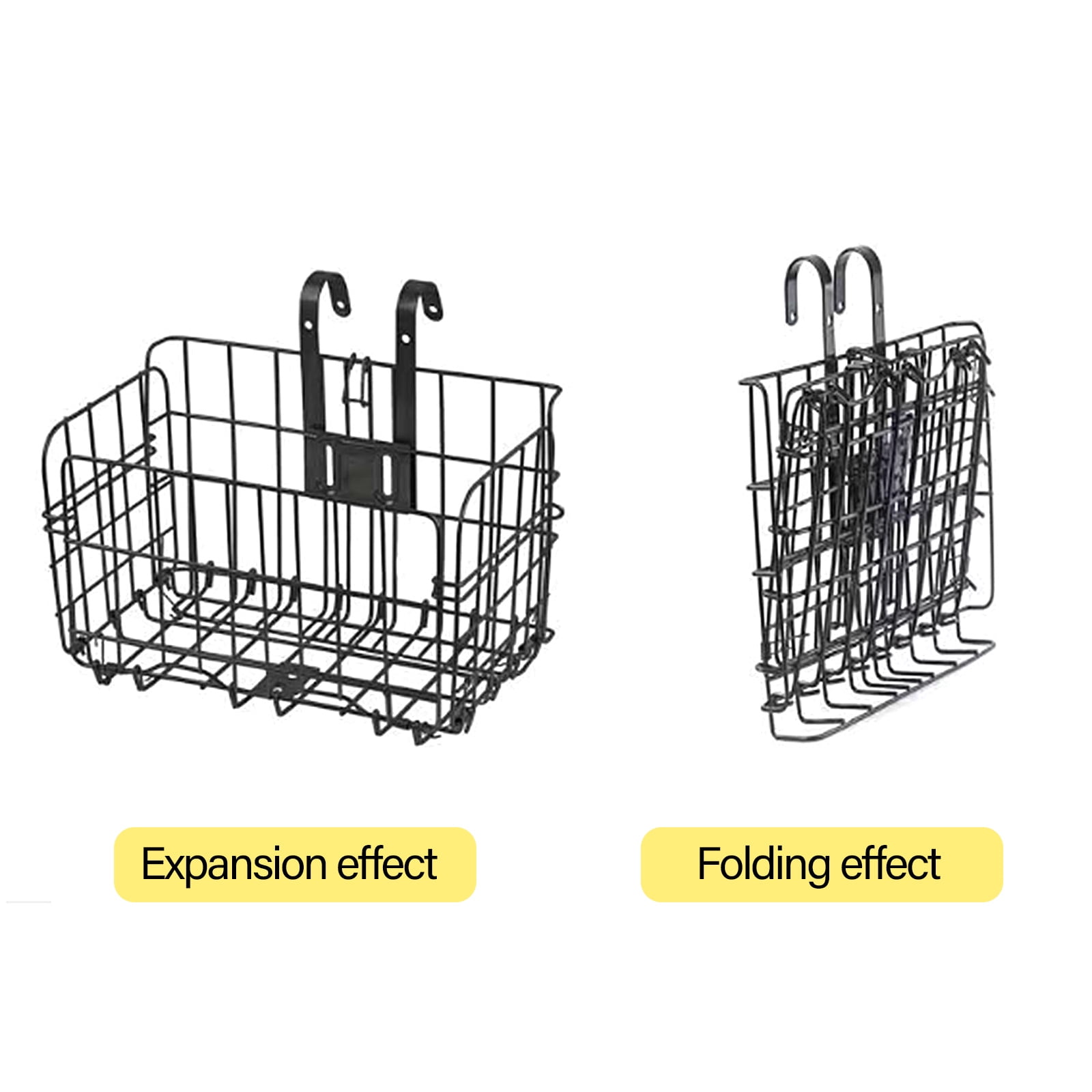 Detachable Folding Bicycles Basket Front And Rear Side Trailer Basket Mountain Bike Basket Storage Solution