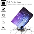thumbnail image 2 of Allytech Wallet Case for iPad Mini 6th Gen 2021(8.3 Inch), Synthetic Leather Soft TPU Folding Anti-Slip Stand Auto Sleep Wake Drop Proof Card Slots Cover for iPad Mini 6 8.3" 2021, Water Droplets, 2 of 6