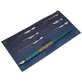 thumbnail image 3 of Dip Pen, Calligraphy Pen, Wood Metal Innovative For English Calligraphy Practicing Brown,Cyan, 3 of 8