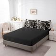 thumbnail image 4 of Tiger Lit en Sac Simple 7 Pcs, Ensemble de Literie Style Japonais Grue Fleur de Cerisier Réversible Design Grand Chat Africain, Ultra Doux et Respirant avec Couette, Draps, Taies d'Oreiller et Housses de Coussin, 4 of 5