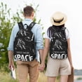 thumbnail image 6 of Lsque I Need More Space Pattern Canvas Daypack, Durable Backpack, High-quality Versatile Backpack,Vintage Compact Backpack-Small, 6 of 6
