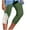 ZA-Army Green-capri pants for women, variant on Frostluinai Capri Leggings for Women Lace Slim Fit Yoga Leggings Casual Beach Capris Comfy Solid Color Capris Plus Size Workout Pants