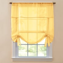 BrylaneHome BH Studio Sheer Voile Tie-Up Shade