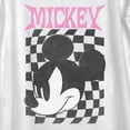 thumbnail image 2 of Women's Mickey & Friends Angry Checker Logo  Scoop Neck White Medium, 2 of 4
