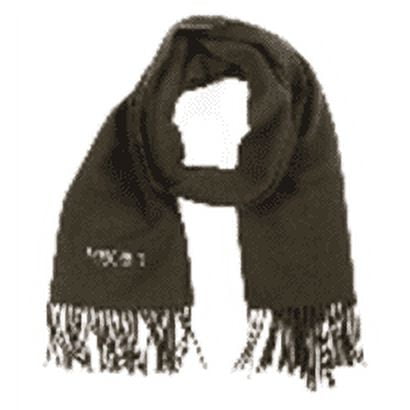Moschino Diamante Logo Scarf - Olive Green