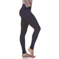 thumbnail image 3 of LMB Lush Moda Leggings for Women with Comfortable Yoga Waistband - Buttery Soft in Many of Colors - fits X-Small to X-Large, Dark Navy, 3 of 6