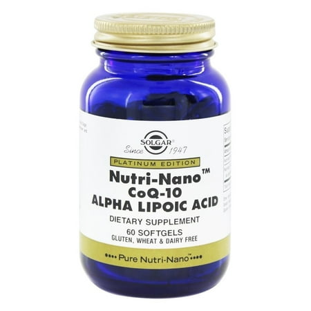 Nutri Nano Coq 10 Alpha Lipoic Acid Softgels 60 Ct