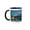Black/White, variant on 3drose, Cloudy Morning on Central Avenue in Downtown Whitefish, Montana, Usa, 11oz Two-tone Red Mug