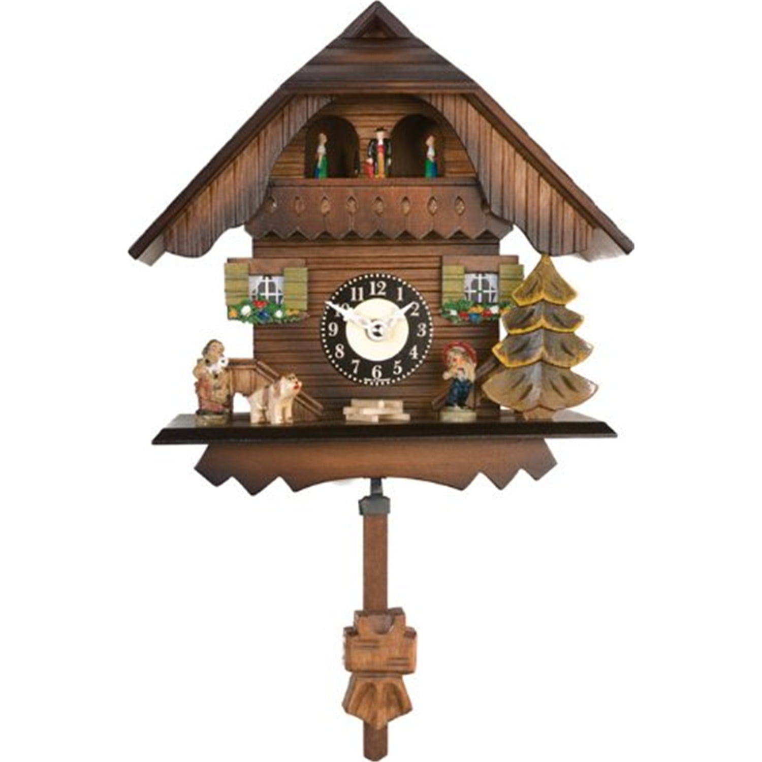 River City Clock Brown Analog Cuckoo Clock, 83 07 QPT image