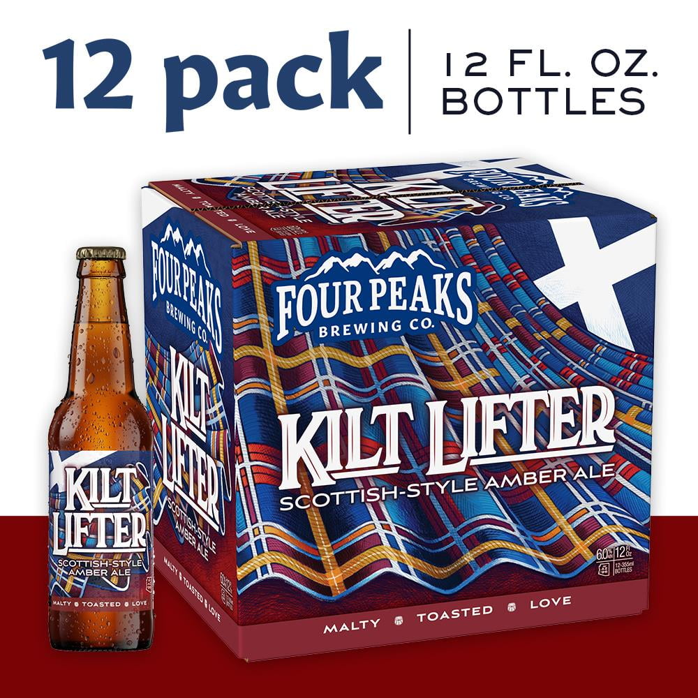 Four Peaks Kilt Lifter Ale Craft Beer, 12 Pack Beer, 12 FL OZ Bottles