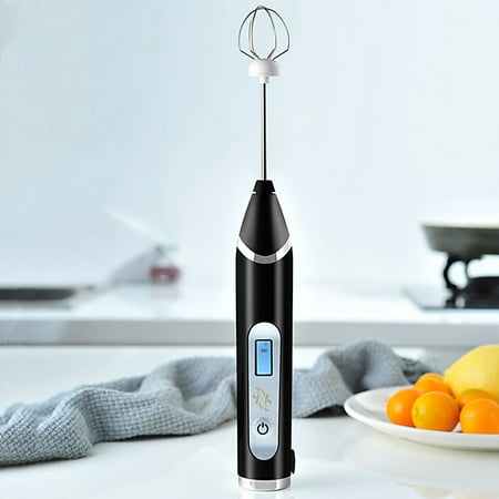 

Meizhencang Milk Frother LCD Display Labor-saving ABS Small Coffee Frother Tools for Home