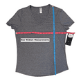 thumbnail image 3 of 90 Degree Women's V-Neck Short Sleeve Everyday Easy Fit Tee, 2 Pack (Heather Navy/Heather Grey, S), 3 of 3