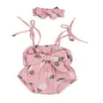 thumbnail image 1 of 2Pcs Baby Summer Wear Pineapple/Polka Dot Romper + Bowknot Headband Set, 1 of 9