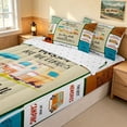 thumbnail image 3 of Erosebridal Camper Patchwork Zipper Queen Comforter Set with Fitted Sheet and 2 Pillowcases for Boys Girls, Happy Camping Zipper Bedding Set, Reversible, 3 of 7