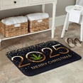 thumbnail image 7 of Rateoe 2025 And Merry Christmas Pattern Flannel Door Mat Indoor Outdoor Entrance, Waterproof All-Weather Doormat,Fade Resistant, Low Profile Entryway Mat 16x24in, 7 of 7
