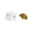 thumbnail image 5 of Double Sided Corner Wall Clock Leaf Wall Sculpture Silent Metal Hanging Decor for Living Room Kitchen Bedroom Office, 5 of 8
