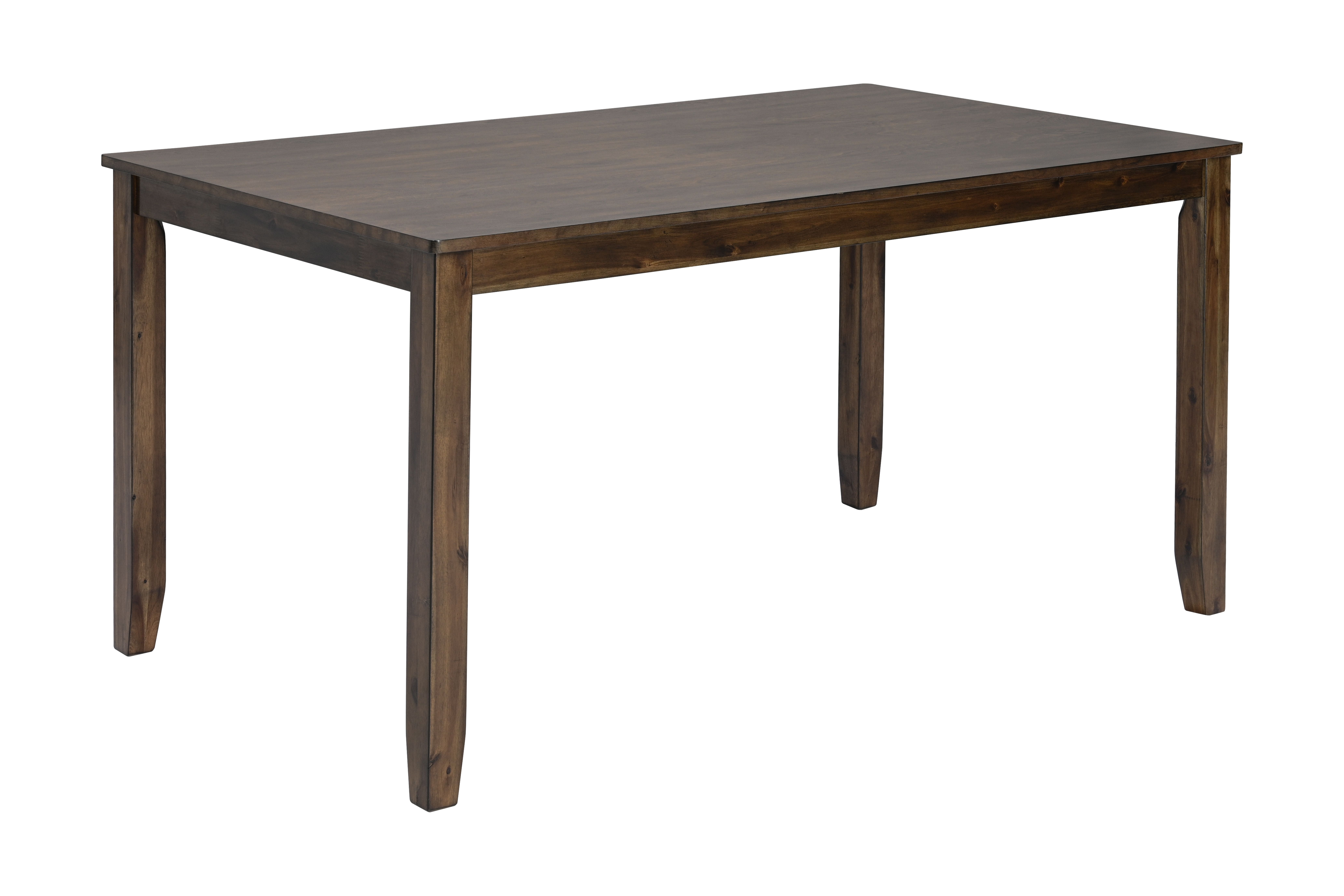MAYEERTY Wooden Dining Rectangular Table, Kitchen Table for Small Space, 4 Person Dining Table, Walnut，ONLY THE TABLE