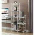 thumbnail image 5 of Pemberly Row Three-Tier Folding Metal Shelf with Scroll Design in White Metal, 5 of 10
