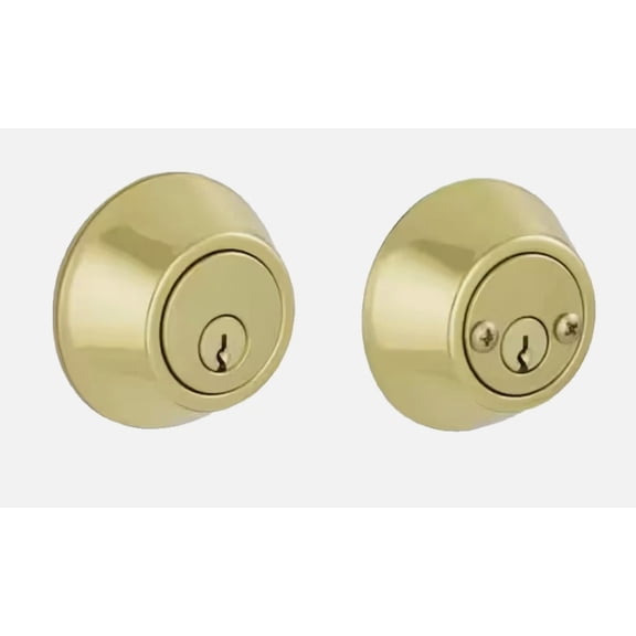 Schlage VD62 V 605 Bright Brass Double Cylinder Deadbolt