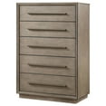 thumbnail image 3 of Lyni Tall Dresser Chest, 5 Drawers, Open Shelf, Washed Oak Brown, 3 of 3