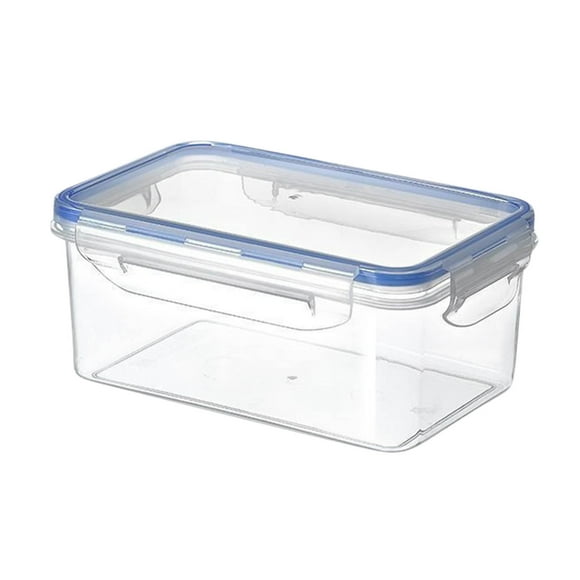Meitianfacai Plastic Food Storage Containers with 4 Side Snap Lids, Transparent Storage Box, Kitchen Pantry Sealed Jar Storage Cans, for Cereal, Flour, Pasta, Sugar, Snack