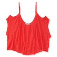thumbnail image 1 of Aeropostale - Camiseta sin mangas corta con hombros descubiertos para mujer, rojo, pequeño Aeropostale Camiseta sin mangas, 1 of 2