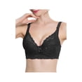 thumbnail image 1 of INSPIRE CHIC Women Full Cup Bras Breathable Comfort Floral Lace Full Coverage Non Padded Underwired Bra 42/95 Fit 40B/C Black, 1 of 5